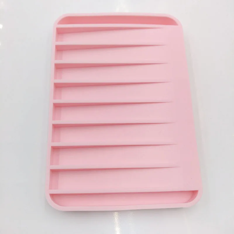 Anti-skidding Silicone Soap Box Drain Holder Bathroom Storage Tray Container Shower | Дом и сад