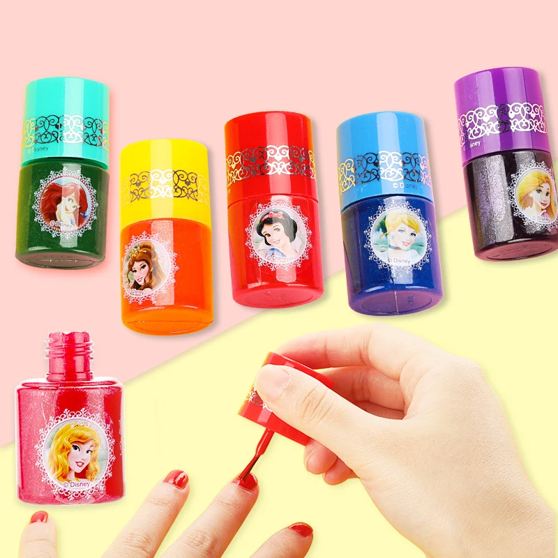 Водорастворимый лак для ногтей Disney Princess игрушки детский макияж моющийся ролевая