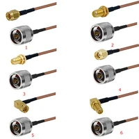 1 pcs n male to sma male coaxial type pigtail jumper rg316 cable sma female to n male low loss