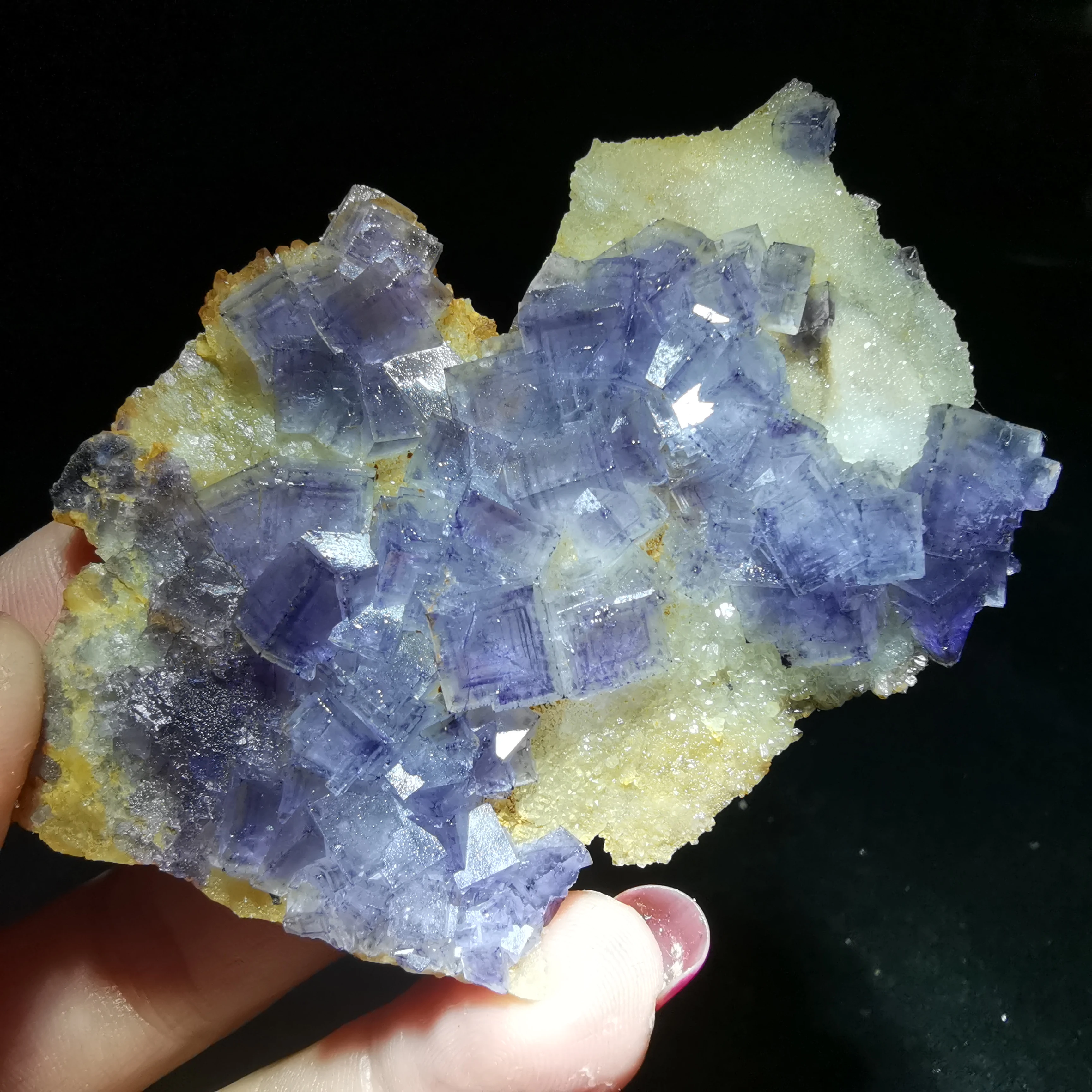 

277.8gNatural rare purple fluorite mineral specimen HEALING CRYSTAL QUARTZ GEM