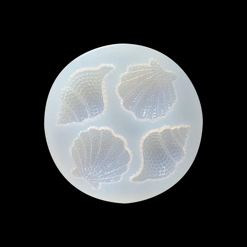 

Multi-faceted Shell Conch Mirror Epoxy Silicone Abrasive Simulation Shell Crafts Decoration Mold Chocolate Cake Baking Tool