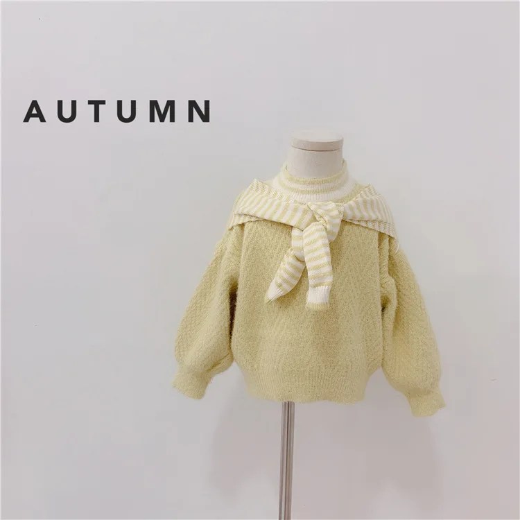 Детская одежда Бархатная шаль для девочек свитер с длинным рукавом маленьких |