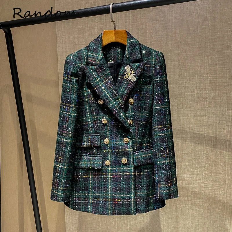 Женский твидовый костюм элегантный жаккардовый пиджак и короткие брюки комплект