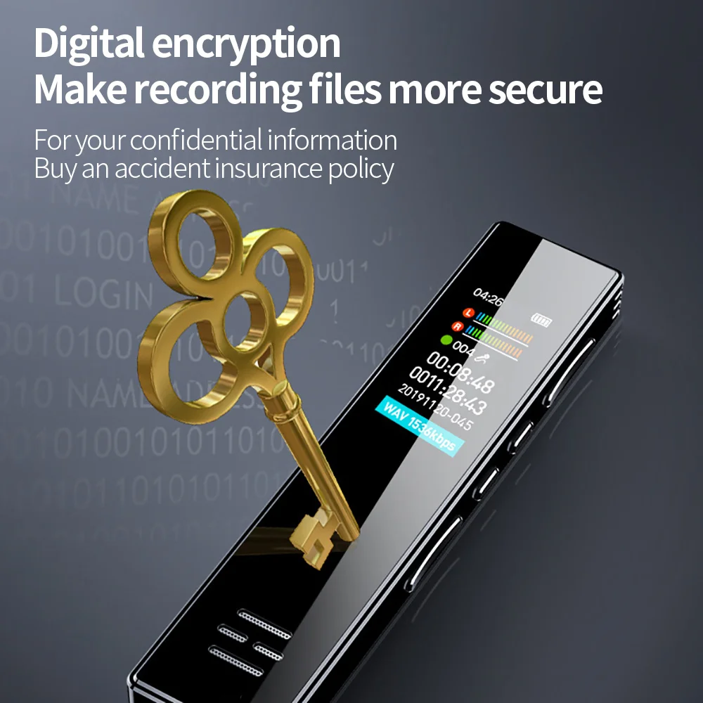 Цифровой диктофон с голосовой активацией 500 мАч проигрыватель для звукозаписи на