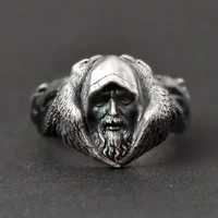 2021 new mysterious norse mythology odin wolf raven rings for women men wholesale trendy vintage gothic jewelry party gifts