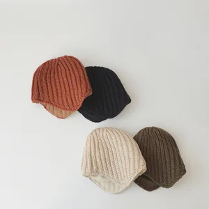 Imported Hot sale 2021 baby ear caps Korean version of autumn and winter cold protection plus velvet thick kn