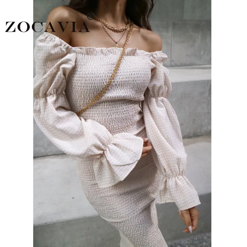 

Fashion Lotus Sleeve Midi Dress Woman Summer Vintage Slash Neck Bodycon Dresses for Women 2021 New Prom Wedding Evening Dress