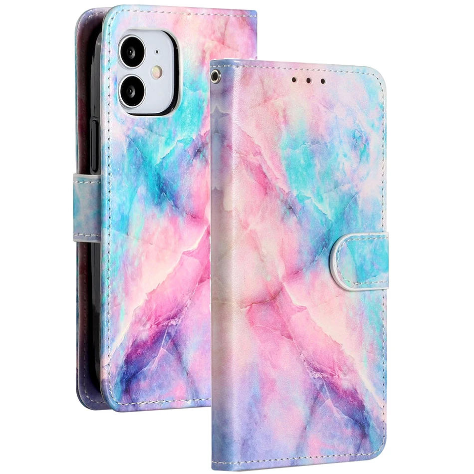 Чехол книжка из искусственной кожи для Samsung Galaxy S10 Plus S10e S20 Ultra A10 A20 A30 A40 A50 A70 A51 A71 A6 A7