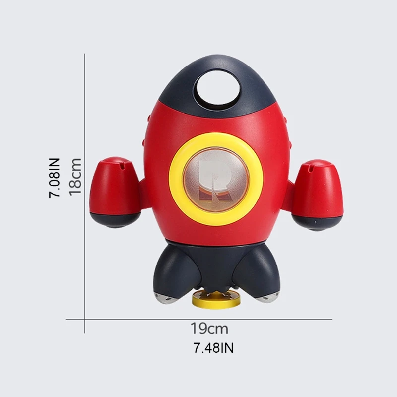 

ABS+ Plastic Funny Rocket Water Spray Toy Environmentally Friendly Non-toxic1 Piece Rocket Fountain Spinning Water Toy