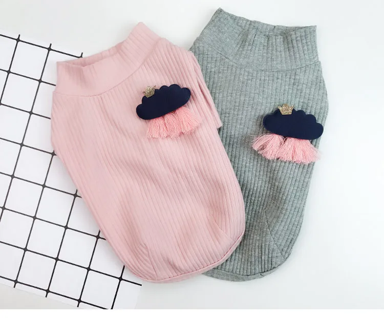 Двухфутовое нижнее белье одежда для собак серого и розового цвета размеры s-xxl