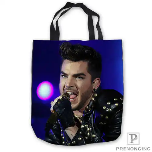 На заказ холст adam_lambert_new_press Tote плечо Повседневная хозяйственная сумка пляжная