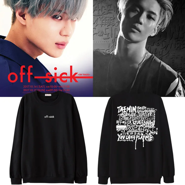 Новое поступление, модный Женский свитшот shinee taemin, для концертов, для мужчин и женщин, всесезонные Свободные толстовки (art.: 3a372a7bdb6) - 3a372a7bdb6