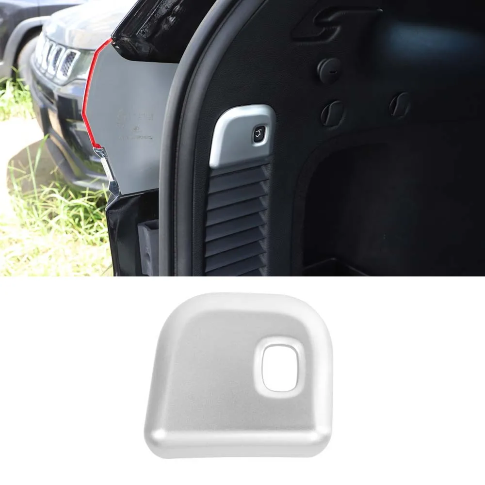 

For Jeep Grand Cherokee 2011 Up Car Electric Rear Trunk Door Switch Button Cover Sticker Auto Car Accessories