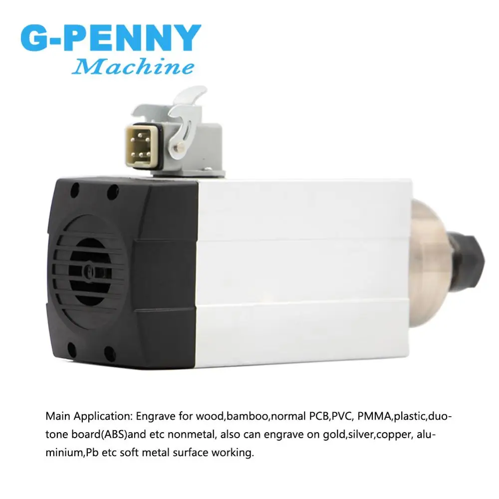 Новое поступление! 2.2kw ER25 воздушное охлаждение шпинделя 220v 4 шт. шарикоподшипники