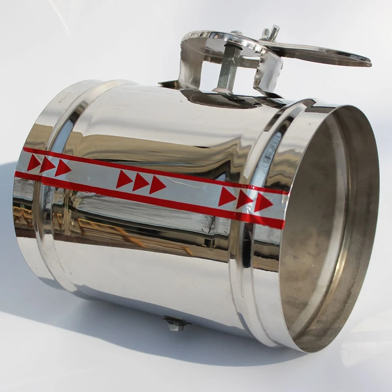 Ручной демпфер из нержавеющей стали 125 мм регулятор объема воздуха ручной