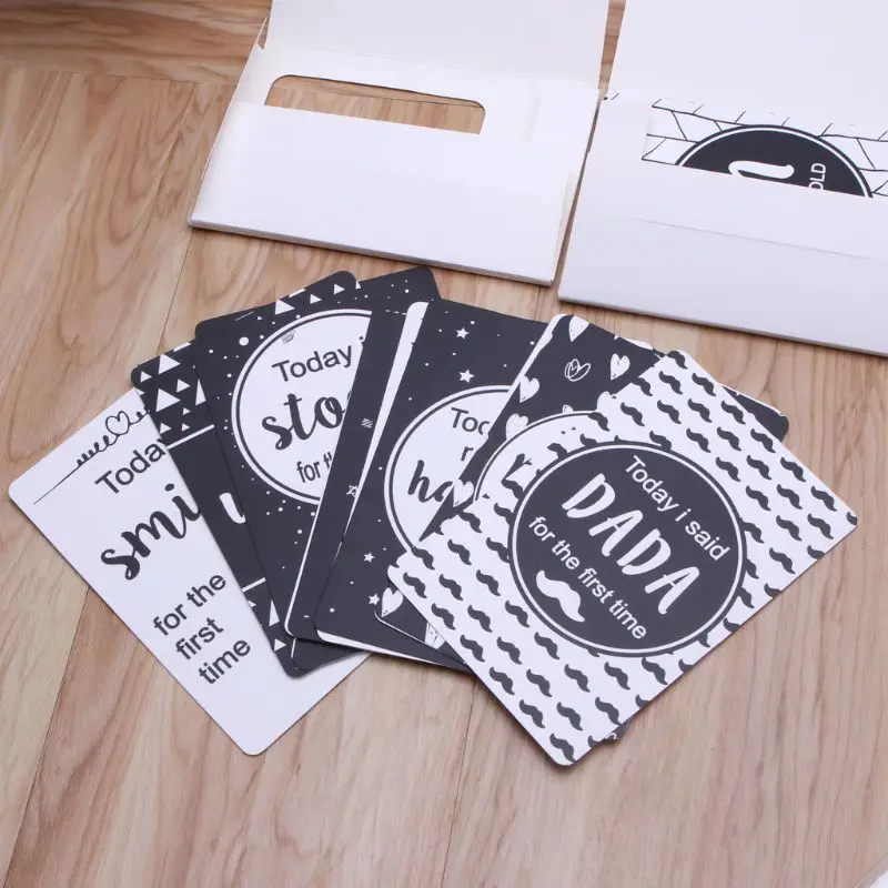 12 штук в месяц карты для малышей на новорожденных Забавный фон фотосъемки фото