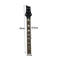22 fret electric acoustic guitar neck diy modified handle maple neck rosewood finerboard shell installed decorated professional