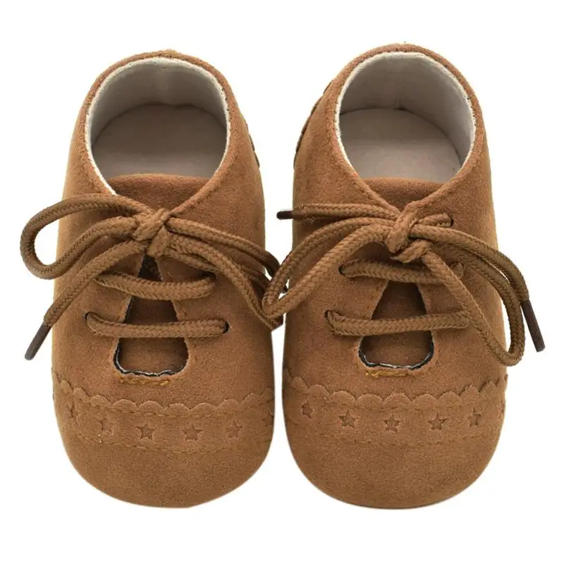 Newborn Baby Shoes Girls Boys Soft Warm Nubuck Leather Prewalker Anti-slip Canvas Sports Sneakers Moccasins Footwear |