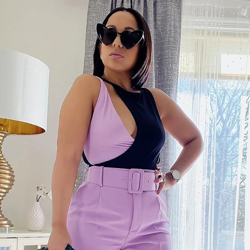 ZXQJ шикарные женские боди в стиле пэчворк 2020 летние модные стильные Боди