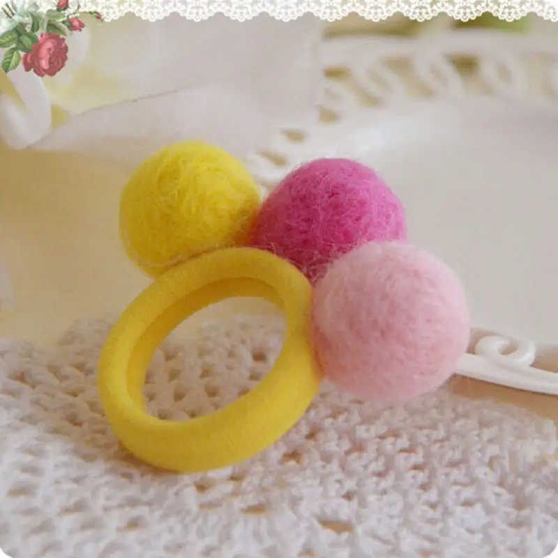 1 шт. резинка для волос с шариками девочек|Аксессуары девочек| |