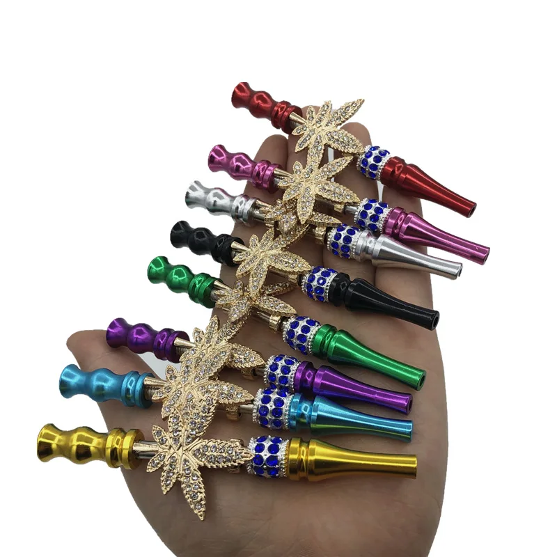 

Wholesale 50Pcs/Lot Hookah Metal Tips Shisha Mouthpiece Jewelry Blunt Smoking Filter Pipe Holder Handmade Detachable Tips.Mixed