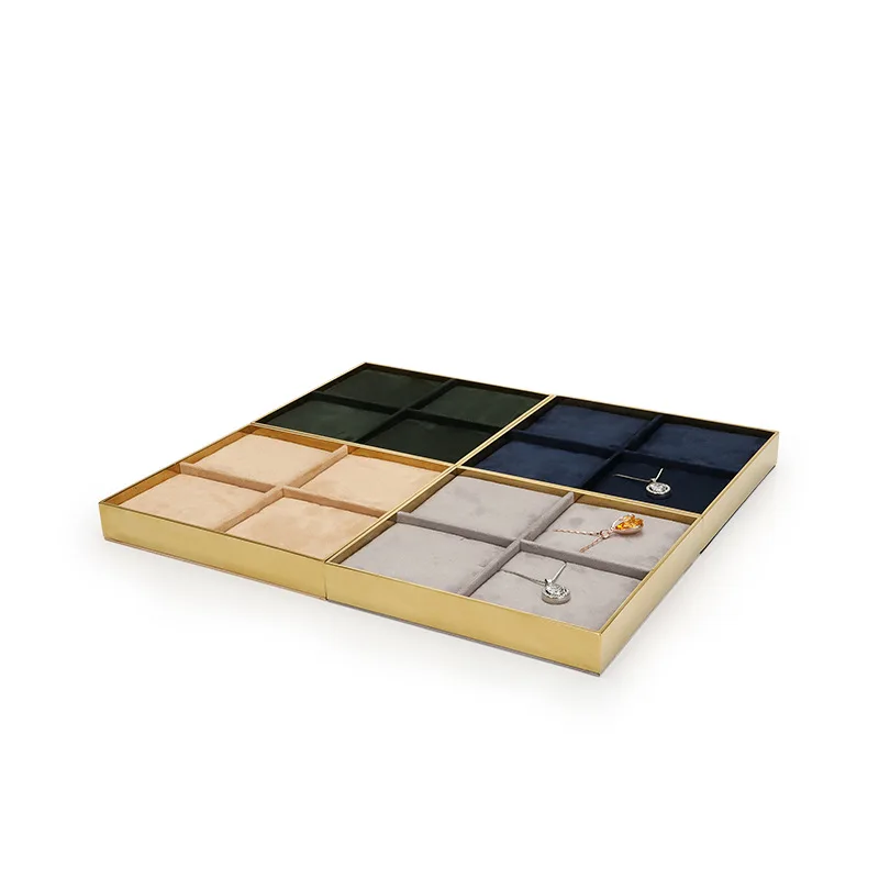 Jewelry jewelry display stand factory direct metal necklace pendant display tray display storage props tray