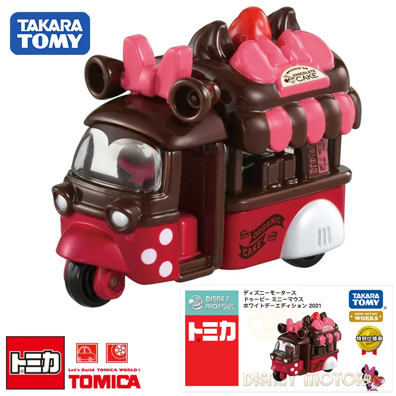 

Tomy Tomica Disney минни корзина для торта Миниатюрная модель автомобиля из сплава модель литая металлическая Игрушечная модель комплект сборных и...