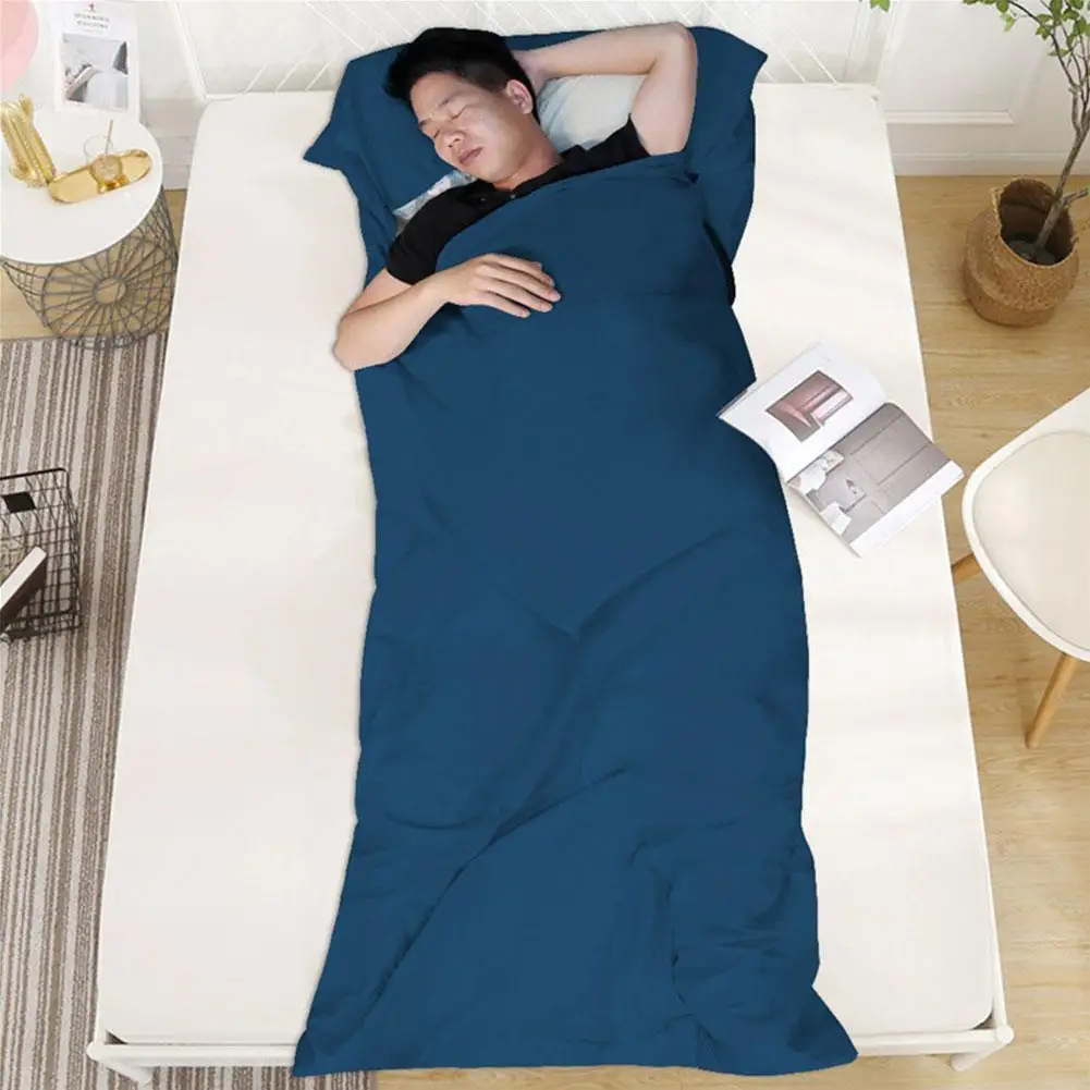 

Outdoor Camping Sleeping Bag Portable Sleeping Bag Breathable Sanitary Lightweight Liner Bag Portable Hoteling Sleeping W5L4
