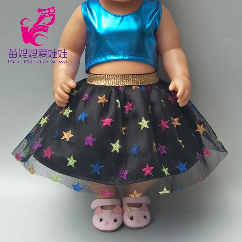 Рубашка для куклы 43 см кружевное платье 18 дюймов Одежда штаны девочки детские