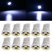 10pcs t10 w5w 194 501 led car accessories interior light white instrument light bulb lamp dashboard license plate dome map 12v