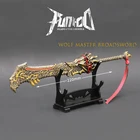 Широкий нож Naraka: Bladepoint Langzhu из сплава мечи катаны, игрушечное оружие, модель ручной работы, рождественский подарок для детей