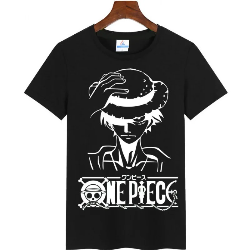

Summer New One-piece Luffy Animation Printed T-shirt Men's Casual Hot-selling Short-sleeved Casual Men's Loose T-shirt