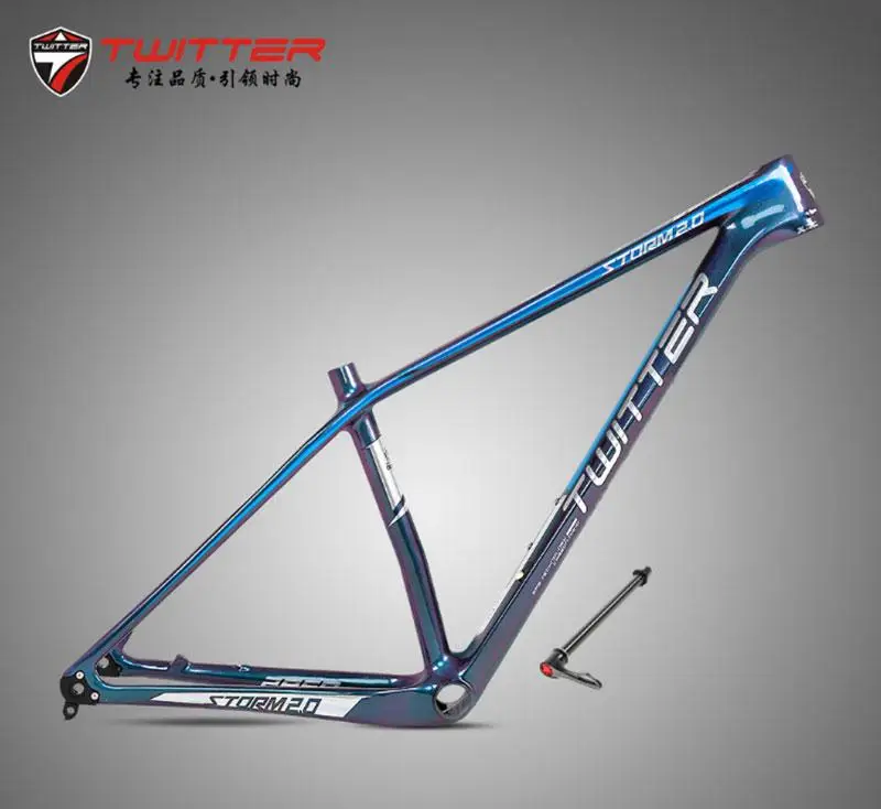 MTB углеродная рама Twitter Storm2.0 Thru обесцвечиваемая 27 5*15 &quot17&quot Велоспорт 29*15 19 &quotXC