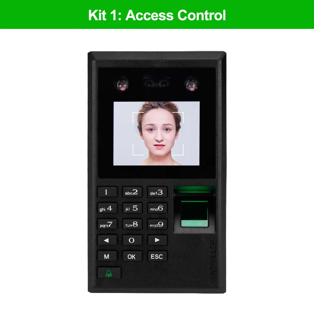 X102-S Keypad ONLY Биометрическая система контроля доступа к двери лица отпечатков пальцев USB Пароль Клавиатура+ блок питания+ электронные замки электромагнитный комплект - Цвет: X102-S Keypad ONLY