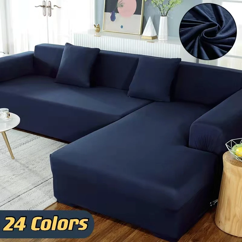 

Elastic Corner Sofa Chaise Cover Lounge 1/2/3/4 Seater Couch Sofa Covers For Living Room L Shape Slipcover Armchair Protector
