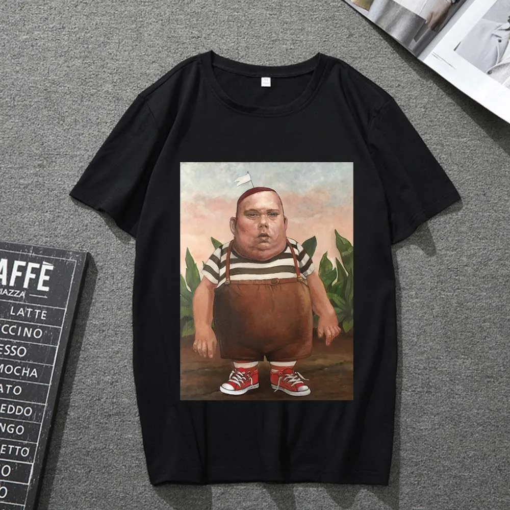 

T-shirt Men and Women Japanese Casual All-match Short-sleeved Cartoon Pattern Printing Men and Women Plus Size All-match Shirt