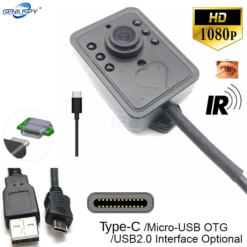 CCTV IR камера полицейский безопасности 2MP 1080P Цвет видео тело износа Тип C/OTG/USB2.0