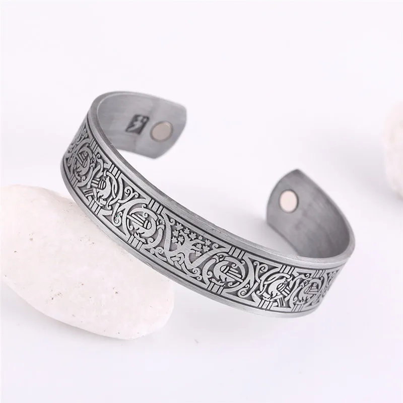 Skyrim Древо жизни Ворон Тотем магнитный браслет скандинавский Викинг здоровье