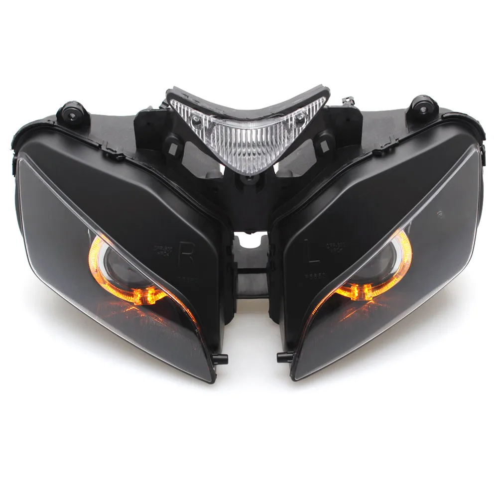 Модифицированный Собранный головной светильник проектор в сборе HID Янтарный