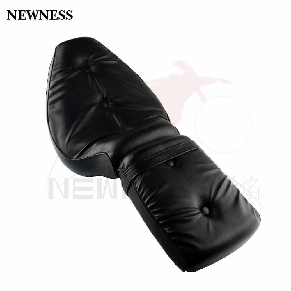 Мотоциклетные черные кожаные драйвер и ПАССАЖИРСКОЕ СИДЕНЬЕ 2 up для 1988 1993 Honda Shadow