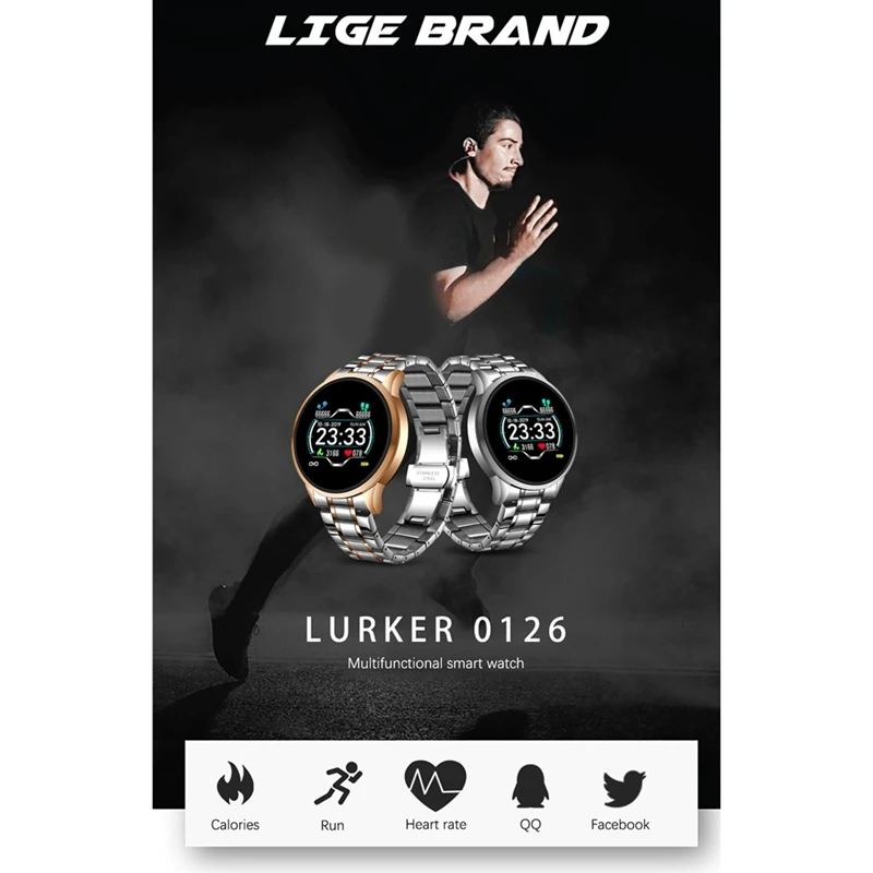 

BW0126 Smart Watch Waterproof Sport Watch Call Reminder Alarm Reminder Heart Rate Smartwatch