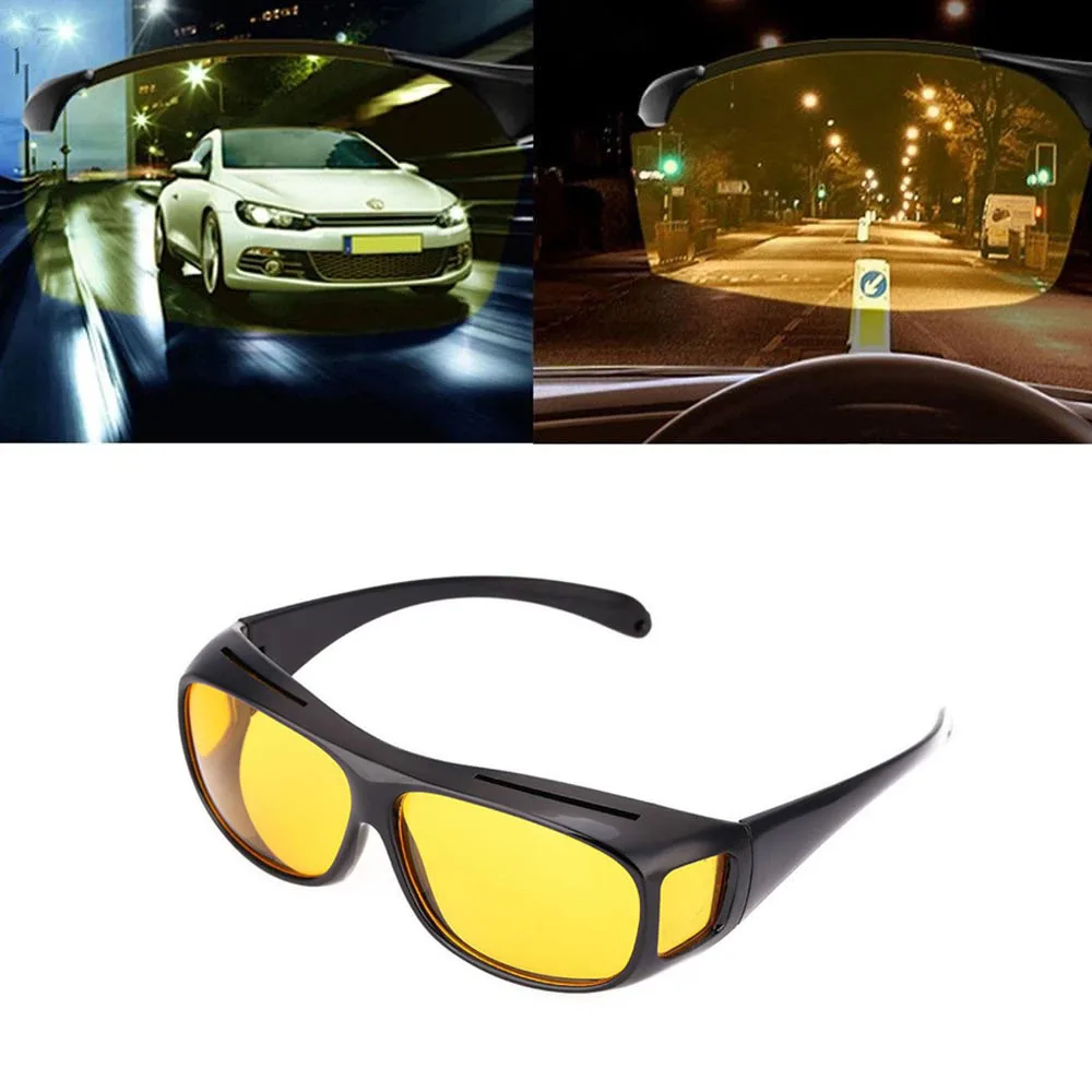 

Очки ночного видения для водителей аксессуар для салона Защитное снаряжение солнцезащитные очки ночного видения антибликовые очки для вож...
