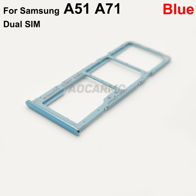Aocarmo для Samsung Galaxy A51 A71 A515F SM A7160 SIM карта с двумя и одинарными слотами Sim карт