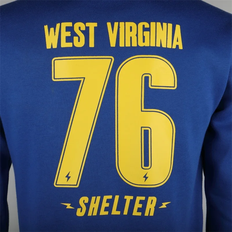 Новая игра Fallout 4 Косплей костюмы толстовки Refuge WEST VIRGINIA 76 SHELTER толстовка с капюшоном на застежке-молнии Спортивная куртка пальто Топ