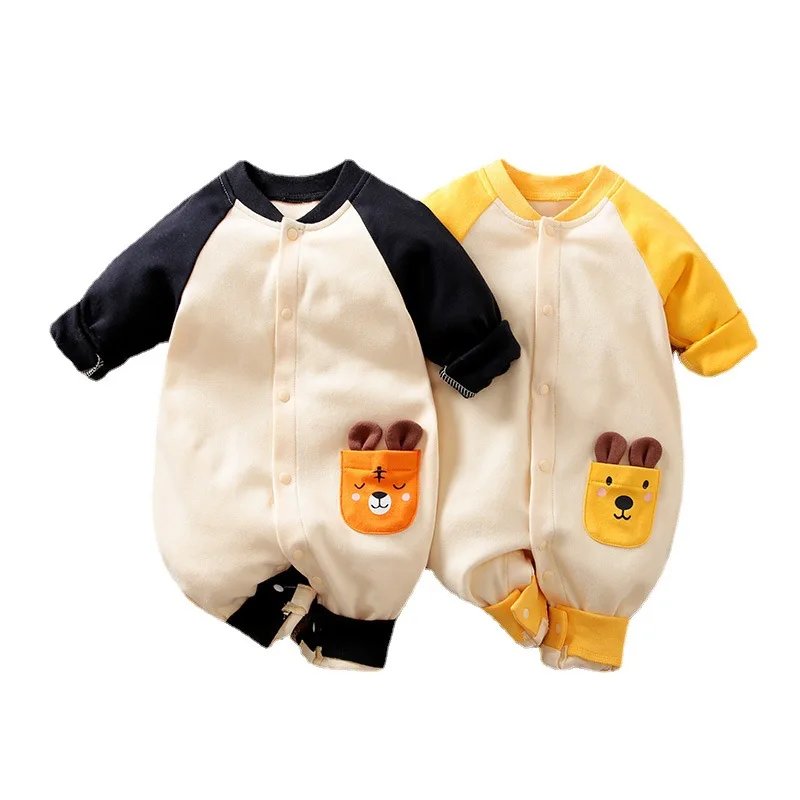 

Cute Baby Boy Clothes for Newborn Cartoon Dinosaur Baby's Rompers 2021 Cotton Animal Baby Jumpsuit for Kids Baby Girl Clothes