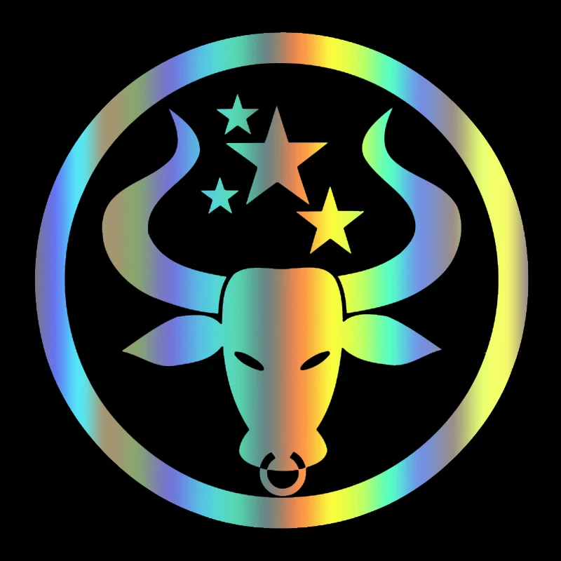 CS-10500# наклейки на авто Знак зодиака Телец водонепроницаемые машину наклейка для