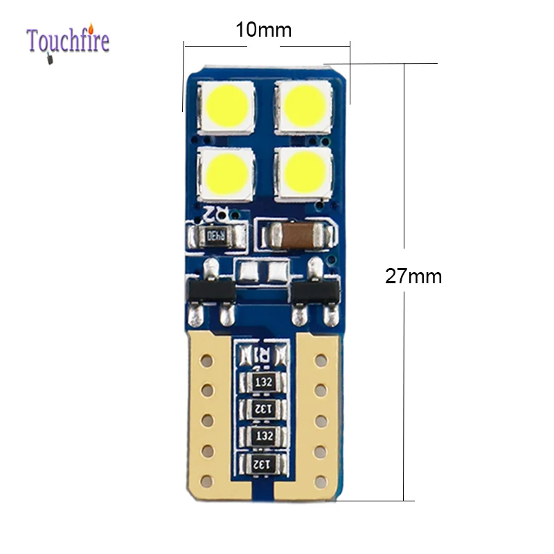 50 шт. W5W T10 194 168 CANBUS 3030SMD 8Led парковочная лампа автомобильная габаритная Лампа Белая