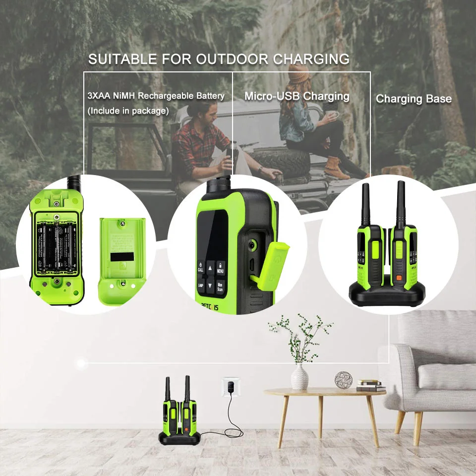 2022.Retevis wireless walkie talkie rt649p, waterproof IP67, 2uds or 4uds, two-way portable wireless PMR, canoe fishing enlarge