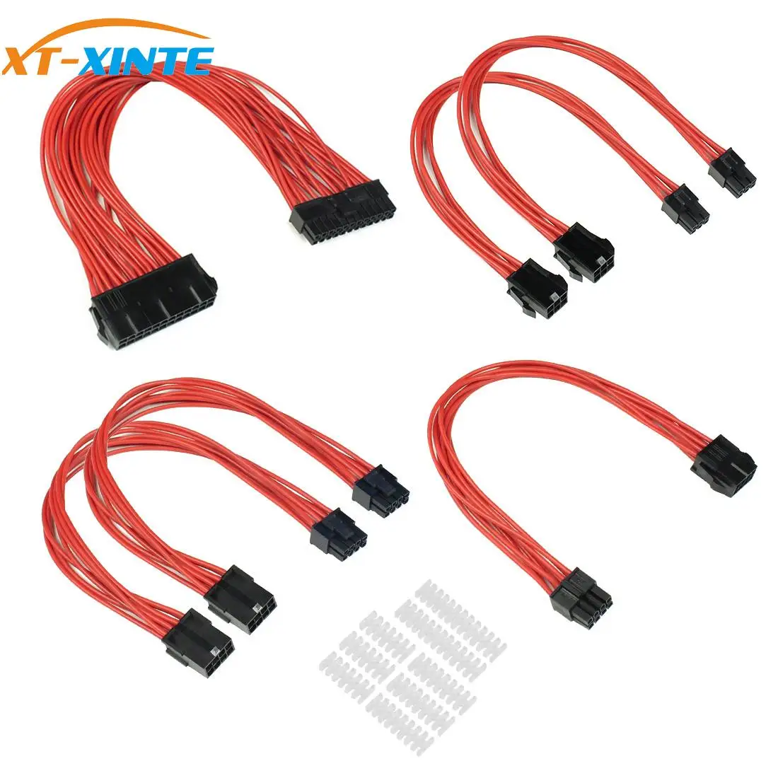 1 компл. Комплект базового удлинительного кабеля ATX 24Pin/ EPS 4 + 4Pin / PCI E 6 2Pin/ 6Pin