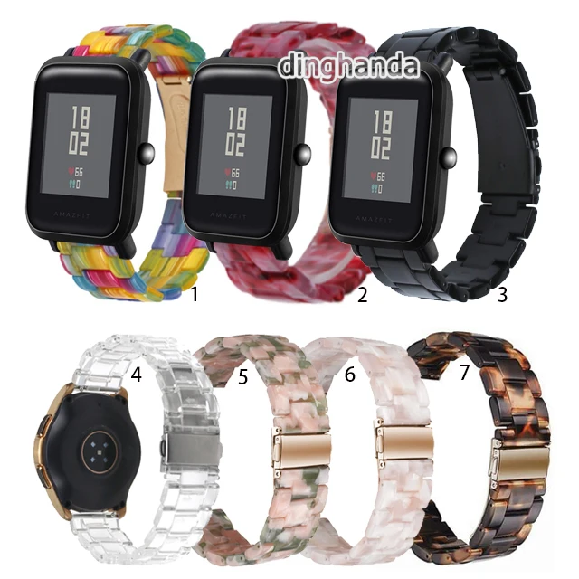 

20mm Transparent Resin Strap Band For Huami Amazfit Bip/Bip Lite/Bip S/Bip S Lite/Bip U Series